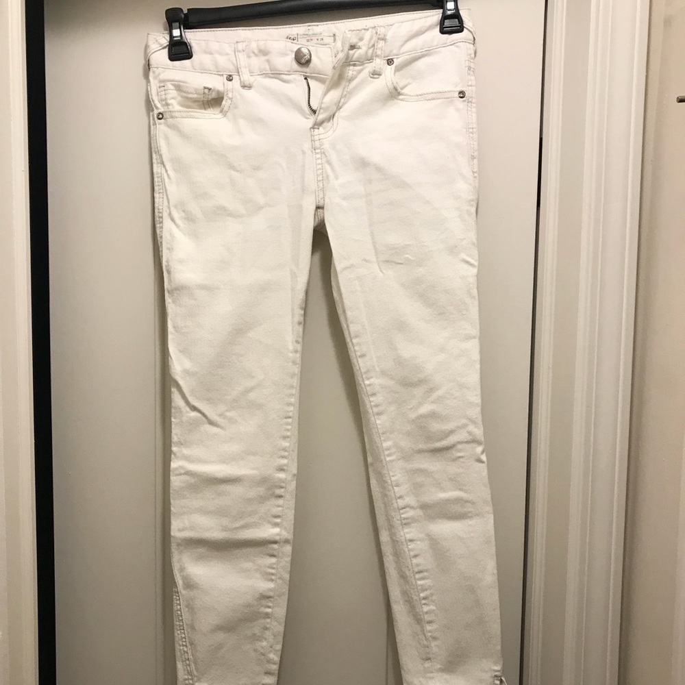 Free People White Jeans